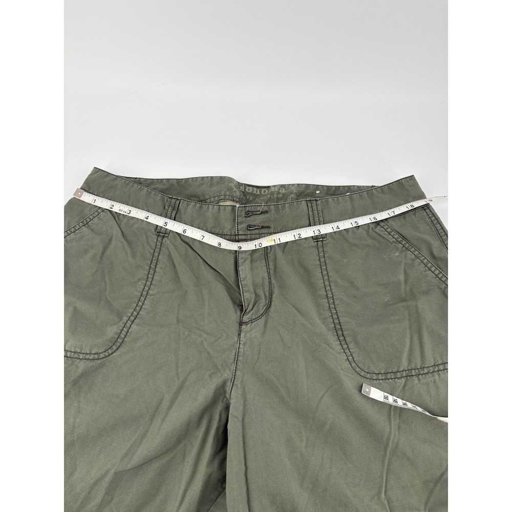 Lot of 2 Sonoma Life + Style Cargo Capri Pants Women Size 16 Khaki Tan Camping - Picture 6 of 15
